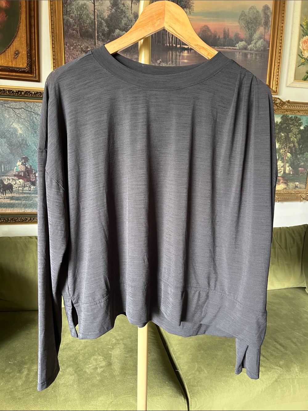 CALIA Black Long-Sleeve Shirt
